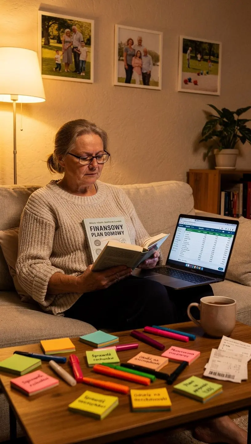 Książki o finansach osobistych ułożone na stole, gotowe do przeczytania