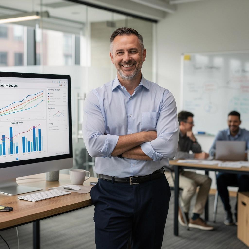 Ręce trzymające kalkulator i długopis, podczas planowania finansów